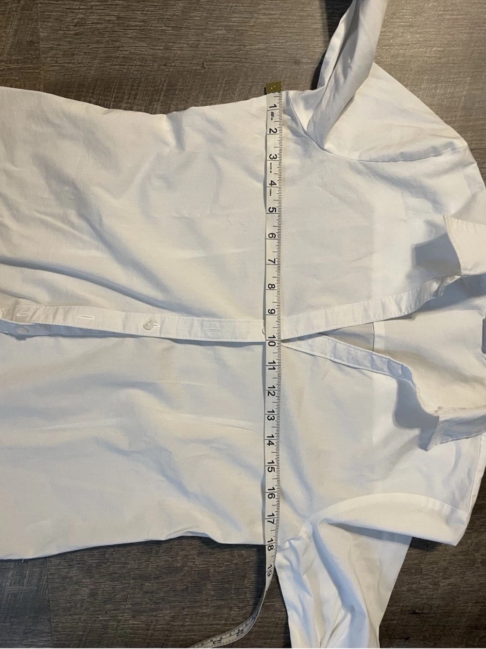 White Tailored Button-Down Shirt - Classic Women’s Shirt - Picture 6 of 7